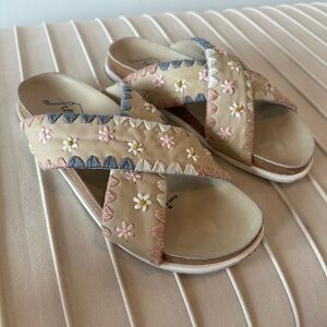 Floral free people sandals